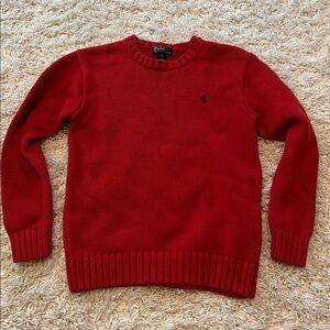 Ralph Lauren polo Vibrant Red Knit Sweater- cotton